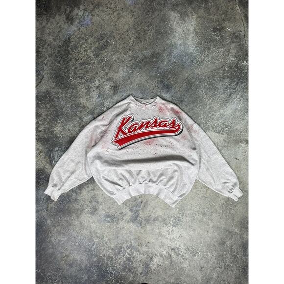 Vintage Kansas State Thrashed Crewneck
